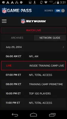 NFL Game Pass android App screenshot 0