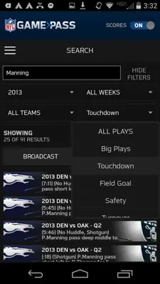 NFL Game Pass android App screenshot 1