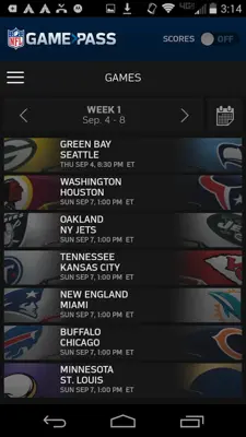 NFL Game Pass android App screenshot 2