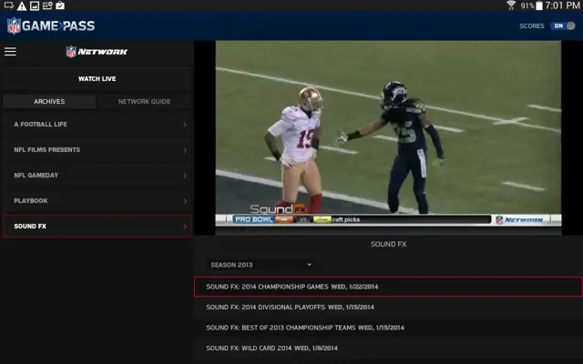 NFL Game Pass android App screenshot 6